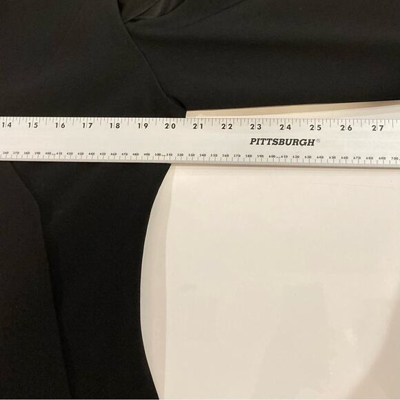 ALEXIS Blazer Jacket Kimono XL Black Wrap Tie Cut-Out Bell-Long-sleeve Lined - Picture 11 of 16